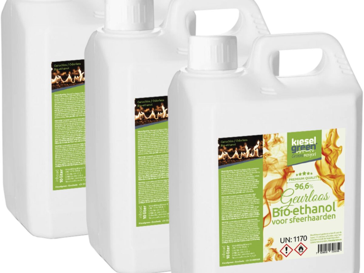 KieselGreen Bio-ethanol 30 Liter bioethanol 96,6% biobrandstof in jerrycan KieselGreen Bio-ethanol 30 Liter bioethanol 96,6% biobrandstof in jerrycan