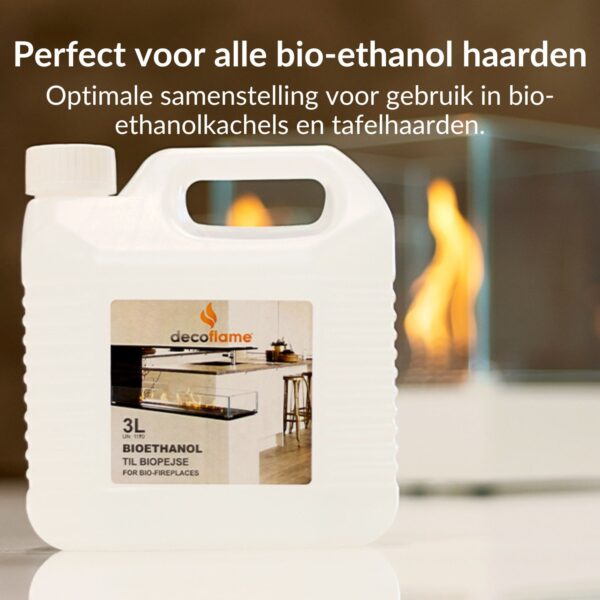 Bioéthanol GiDeli 24 Litres - Éthanol 96,6% Pour Cheminée Intérieure/extérieure - Combustion Propre, Inodore